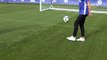 Marcos Alonso's first sight of goal at Cobham and he's planted it!