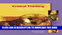 [PDF] Critical Thinking: Learn the Tools the Best Thinkers Use, Concise Edition Full Colection