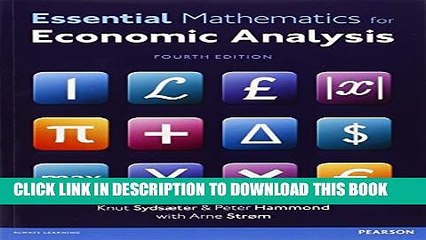 [PDF] Essential Mathematics for Economic Analysis with MyMathLab Global access card (4th Edition)