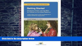 Must Have PDF  Getting Started: Developing Critical Learning Skills for Children on the Autism