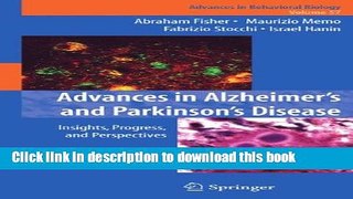 [PDF] Advances in Alzheimer s and Parkinson s Disease: Insights, Progress, and Perspectives