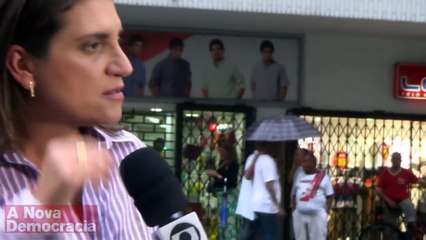 Jornalista da Globo tem acesso de raiva e é rechaçada em Copacabana