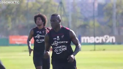 Mario Balotelli's first training with OGC Nice