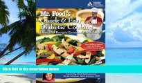 Big Deals  Mr. Food s Quick and Easy Diabetic Cooking  Best Seller Books Best Seller