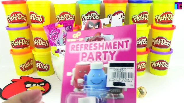 Giant ANGRY BIRDS Movie Play Doh Surprise Egg with The Angry Birds Movie Toys Shopkins MLP Minions