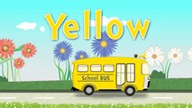 Learn the Colors with School Bus - School Bus Color RED Color YELLOW Color BLUE (Songs For Children)