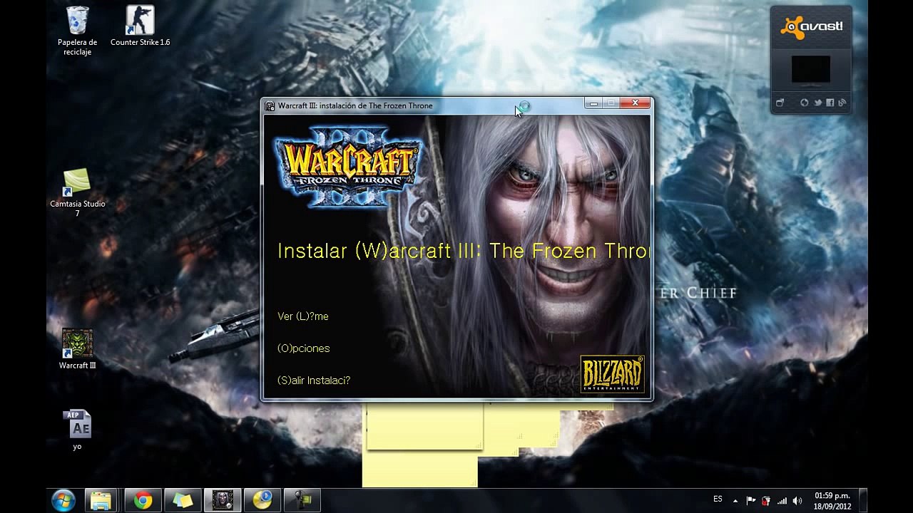 descargar warcraft frozen throne en español full
