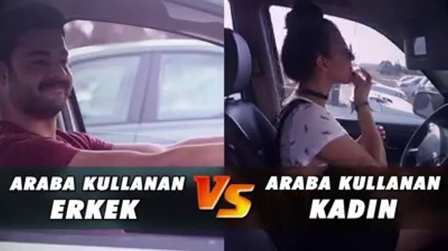 Araba Kullanan Kadın vs Erkek Gülme Krizine Girdim :D :D ahahha!