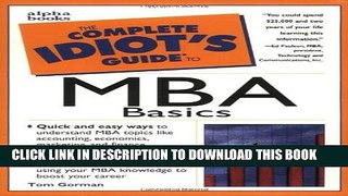 [PDF] The Complete Idiot s Guide to MBA Basics Full Colection