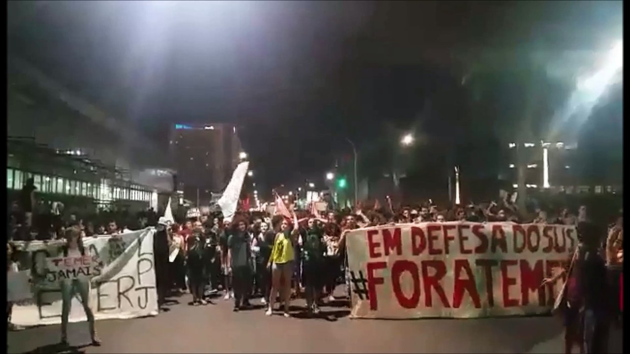 Protesto contra Temer em Vitória