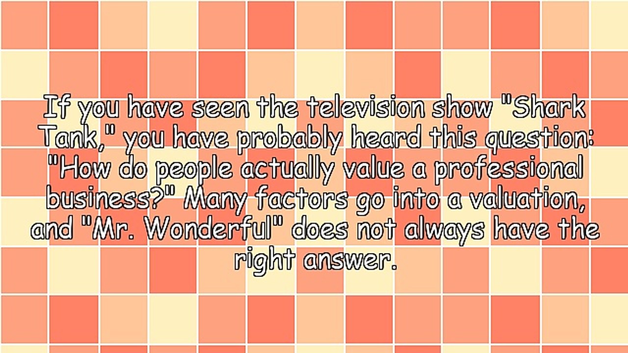 How To Value A Professional Practice