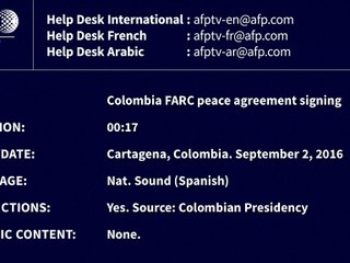 Download Video: La Colombie signera la paix avec la guérilla des Farc le 26 septembre