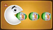 Learn Colors Pacman Kinder Joy Surprise Eggs | Learn Teach Colours to Children Kids Toddlers