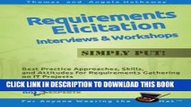 [PDF] Requirements Elicitation Interviews and Workshops - Simply Put!: Best Practices, Skills, and
