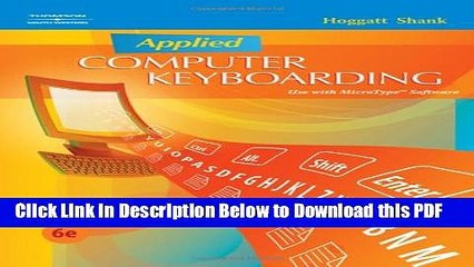 [Read] Applied Computer Keyboarding (Keyboarding Production) Free Books
