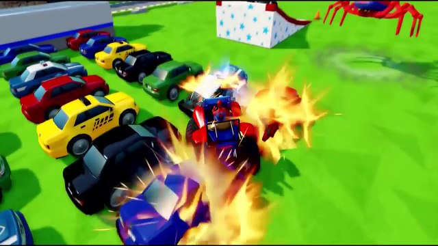 Người Nhện Lái Ô Tô Hoạt Hình & Đi Xe Đạp - Nhạc Thiếu Nhi Sôi Động Cho Bé - Người Nhện Spiderman