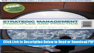 [Get] Strategic Management: Principles and Practice Popular Online
