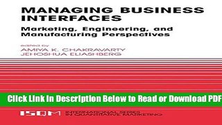 [Get] Managing Business Interfaces: Marketing and Engineering Issues in the Supply Chain and
