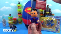 Batman vs Superman Play-Doh Surprise Egg with Batman Toys and Justice League Toys by KidCity