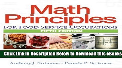 [PDF] Math Principles for Food Service Occupations (Applied Mathematics) Online Books