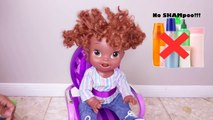 Salon Visit Baby Alive Doll | Natural Curly Hair Routine | BlueprintDIY Kids Ep.35