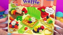Playdoh Breakfast Waffle Fruit Cream Toppings Maker Playset Play-doh Toy Unboxing Review