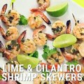 Lime & Cilantro Shrimp Skewers