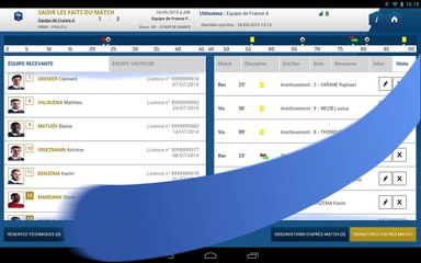 JOUR DE MATCH APRES LA RENCONTRE  SENIORS