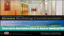 [Get] Contractors Guide to Green Building Construction: Management, Project Delivery,