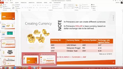 Primavera (Creating and Assigning Resources) MVA