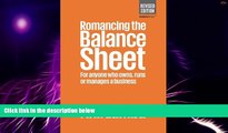 Big Deals  Romancing The Balance Sheet  Best Seller Books Most Wanted