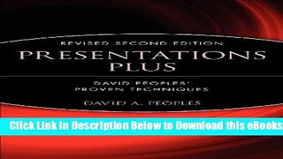 [PDF] Presentations Plus: David Peoples  Proven Techniques Free Ebook