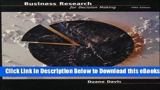 [PDF] Business Research for Decision Making (with Infotrac) Online Books