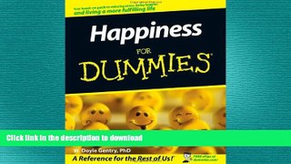 READ BOOK  Happiness For Dummies  BOOK ONLINE
