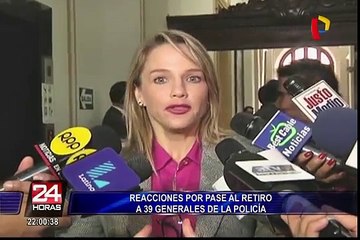 Reacciones por pase a retiro a 39 generales de la Policía