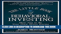 [PDF] The Little Book of Behavioral Investing: How not to be your own worst enemy Popular Collection