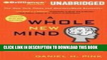 [PDF] A Whole New Mind [Audiobook, CD, Unabridged] Publisher: Brilliance Audio on CD Unabridged;