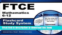 Read FTCE Mathematics 6-12 Flashcard Study System: FTCE Test Practice Questions   Exam Review for