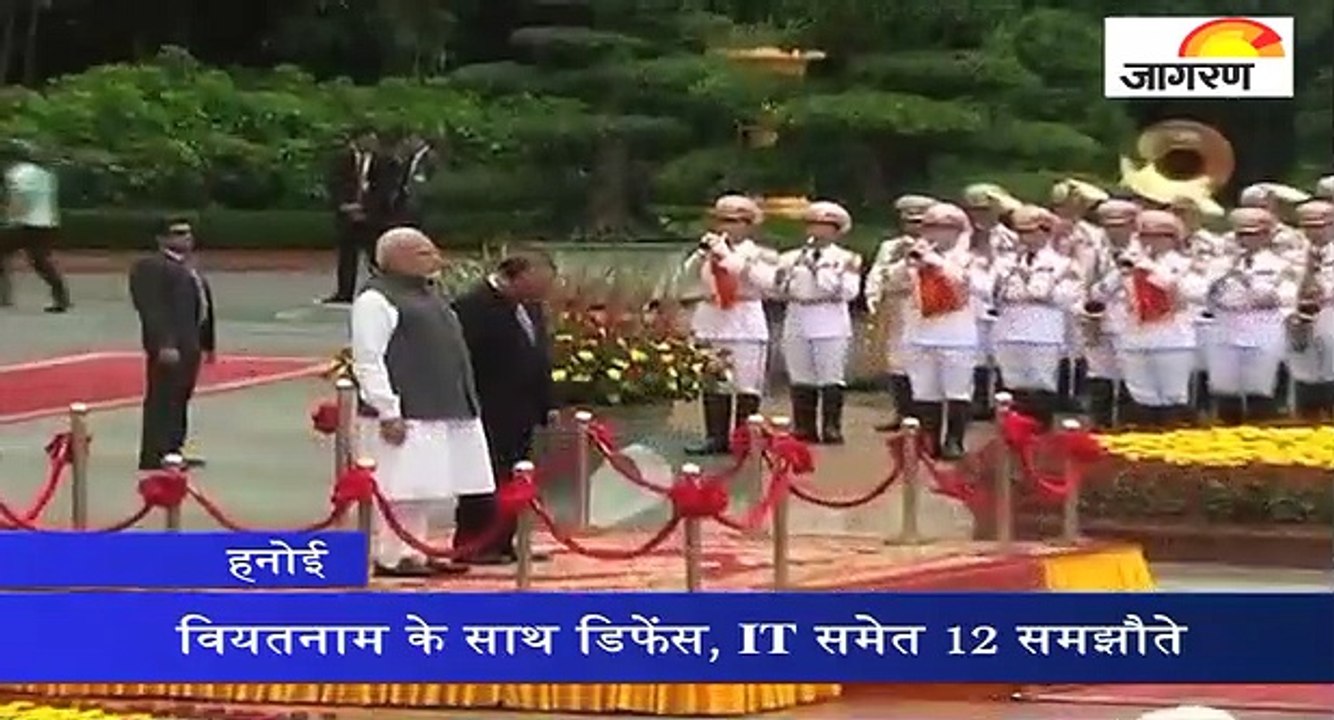 वियतनाम में पीएम मोदी, 12 अहम समझौतों पर हस्ताक्षर