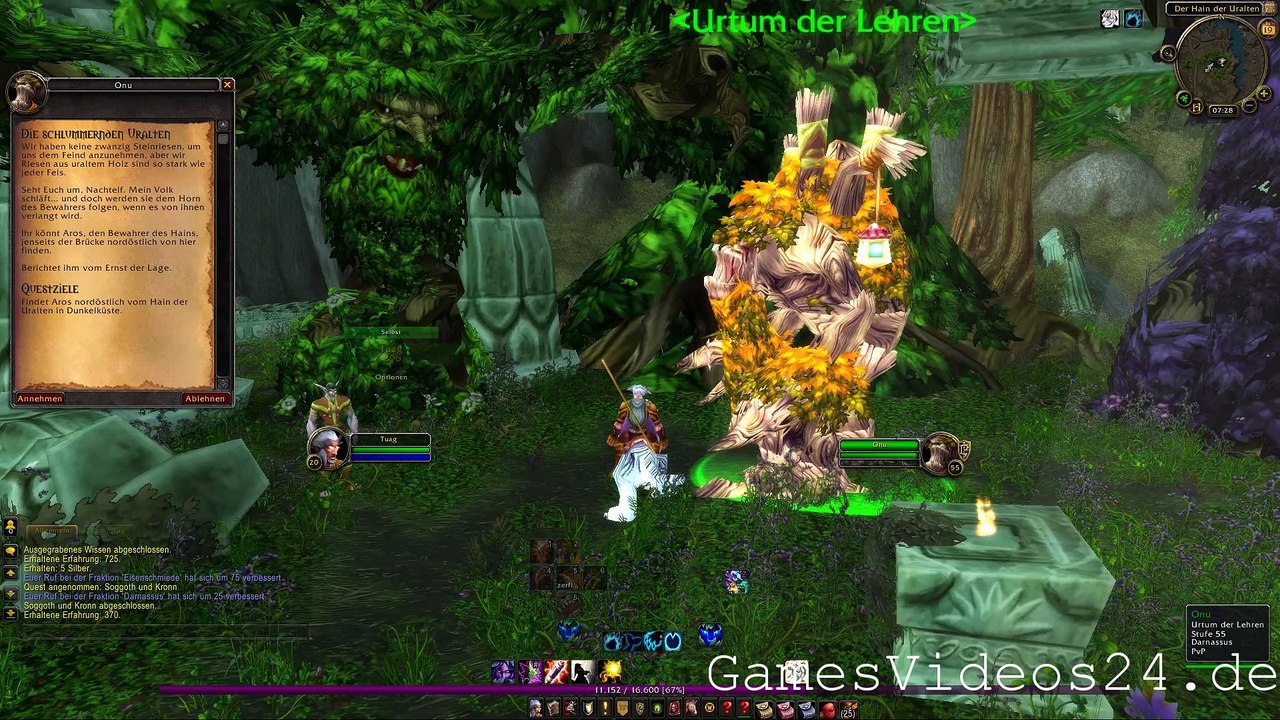 World of Warcraft Quest: Die schlummernden Uralten (Allianz)
