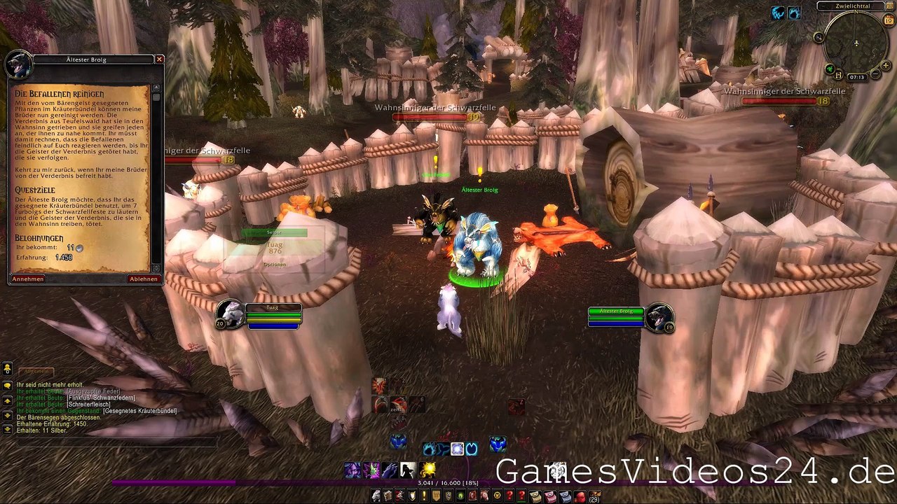 World of Warcraft Quest: Die Befallenen reinigen (Allianz)