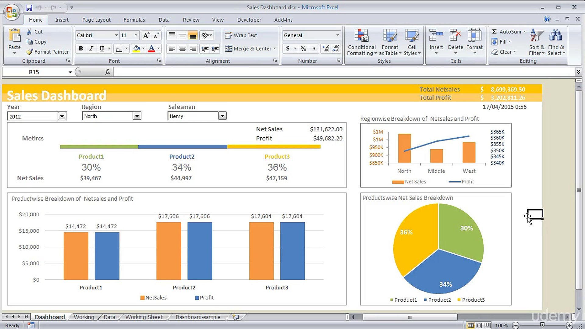 ⁣Excel Tutorials | Dashboard Designing Tutorial