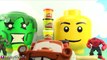 HULK MANIA Giant Lego Head Play-Doh Makeovers! Surprise Toys Batman + Mater Kinder Eggs HobbyKidsTV
