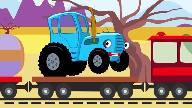 ДАЛЕКО и БЛИЗКО - Синий Трактор - Развивающие и обучающие песни для детей про машинки, паровозики