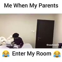 When parents enter your room at night