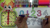 Dạy bé học đếm số | dạy bé tô màu chữ số từ 0 đến 9 | PA channel