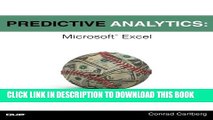 [PDF] Predictive Analytics: Microsoft Excel Full Online