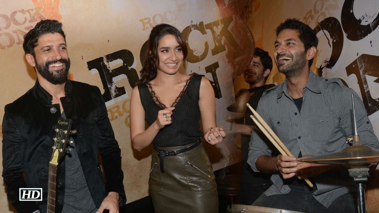 Rock On 2 TEASER LAUNCH Event Farhan Akhtar Shraddha Kapoor And Arjun Rampal
