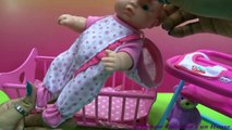 Baby Doll Pink Crib Rocking Toy - Baby Doll Good Sleep- Making Play-Doh Cupcake