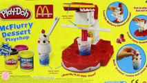 Play doh McDonalds McFlurry DESSERT Playshop OREO Chocolate Chip ICE CREAM | Sweet Treats Playdough